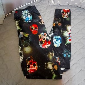 Skull Leggings Women's XL